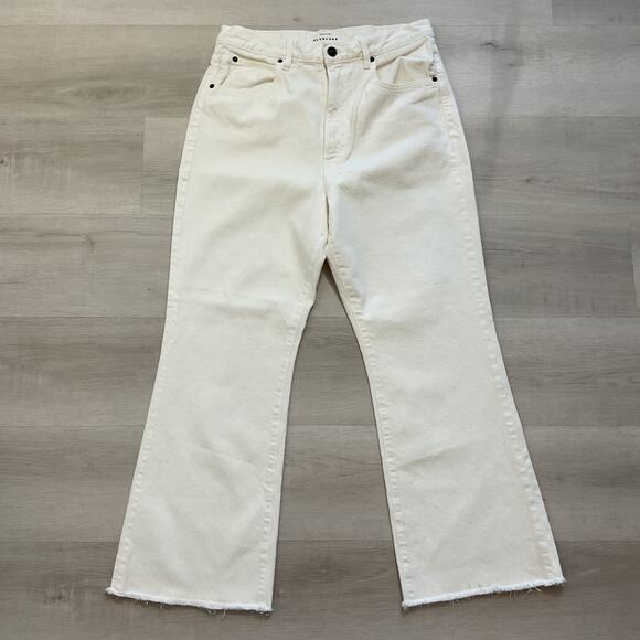 Slvrlake Frankie Womens Premium Denim High Waisted Flare Pure cotton Jeans 31 - Picture 4 of 15